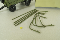 Прицеп 2-ПН-2 хаки (с дугами и тентом), 600203, DiP Models 1:43