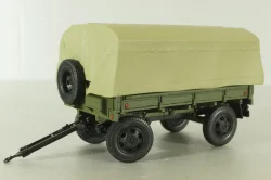 Прицеп 2-ПН-2 хаки (с дугами и тентом), 600203, DiP Models 1:43