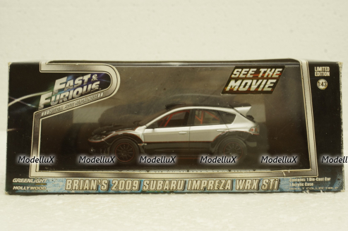 Subaru Impreza WRX Sti, Fast & Furious  з к/ф "Форсаж" 2009, 86220, Greenlight 1:43