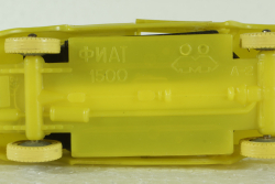 Fiat 1500, желтый, Кругозор 1:43