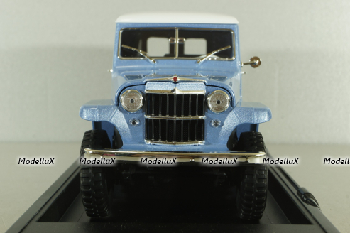 Willys Jeep Station wagon 1955, blue, 92858A, Lucky Die Cast, 1:18