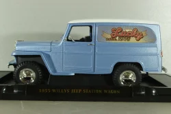Willys Jeep Station wagon 1955, blue, 92858A, Lucky Die Cast, 1:18
