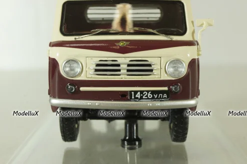 Уаз-450Д, бортовой, бежево-бордовый, 1958г., 145002, DiP Models 1:43
