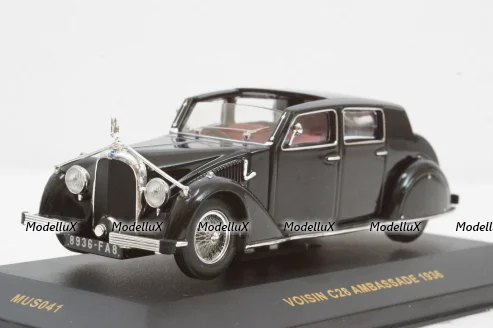 Voisin C28 Ambassade 1936 black, MUS041, IXO Museum 1:43
