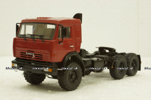 Камаз-44108 6х6 тягач, червоний, АвтоИстория 1:43