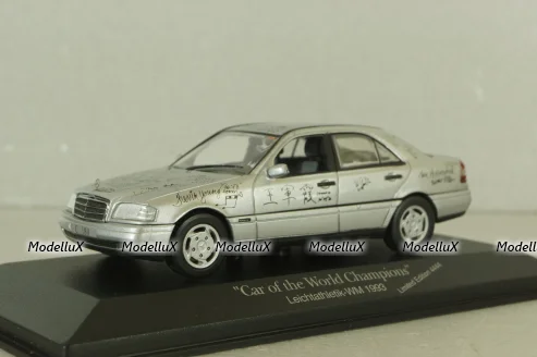 Mercedes C180 (W202) car of the World Champions, Stuttgart 1993, 430032105, Minichamps 1:43 Уценка!