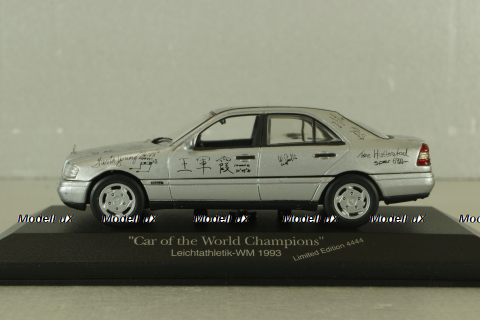 Mercedes C180 (W202) car of the World Champions, Stuttgart 1993, 430032105, Minichamps 1:43