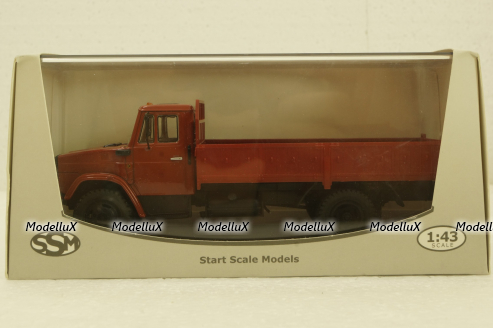 Зил-4331, бортовой, красный, SSM1048, SSM 1:43