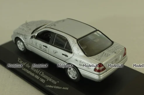 Mercedes C180 (W202) car of the World Champions, Stuttgart 1993, 430032105, Minichamps 1:43 Уценка!