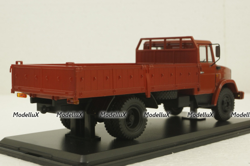 Зил-4331, бортовой, красный, SSM1048, SSM 1:43