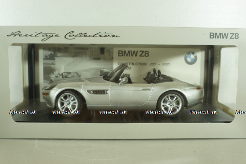 BMW Z8 (E52) 1999, silver, 80432411551, Kyosho 1:18