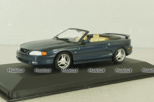 Ford Mustang Cabriolet 1994, blue, 430085831, Minichamps 1:43 