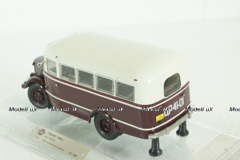 ПАЗ-651 ГЗА "Артек" вишневый, 165106, DiP Models 1:43