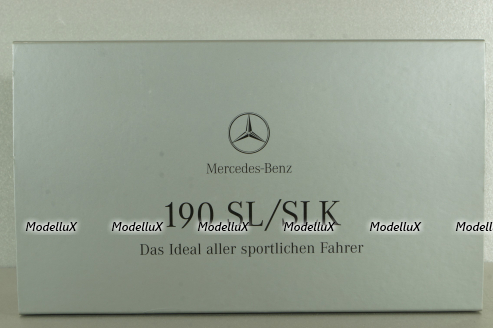 Mercedes 190 SL (W 121) 1955 red and Mercedes SLK 350 (R171) 2004 black, Set, B66045920,  Minichamps 1:43 