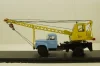 Зил-130 АК-75 (130) Автокран , желтый/голубой, SSM1098, SSM 1:43