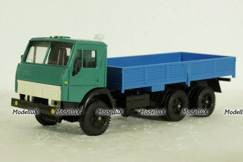 Камаз-5320 бортовой, зеленый/синий, Арек  1:43