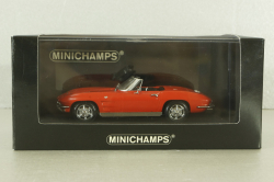 Chevrolet Corvette Stingray Convertible 1963, red, 403142833, Minichamps 1:43