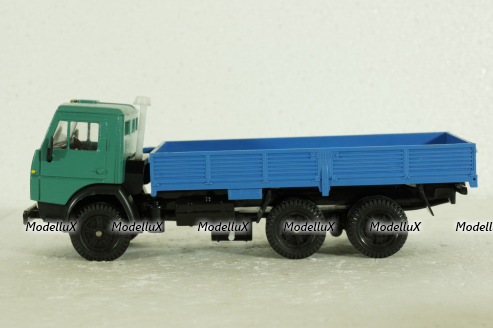 Камаз-5320 бортовой, зеленый/синий, Арек  1:43