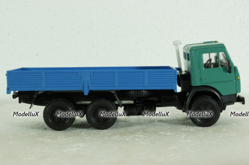 Камаз-5320 бортовой, зеленый/синий, Арек  1:43