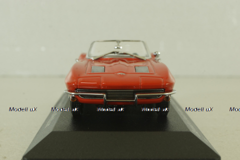 Chevrolet Corvette Stingray Convertible 1963, red, 403142833, Minichamps 1:43