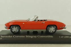 Chevrolet Corvette Stingray Convertible 1963, red, 403142833, Minichamps 1:43