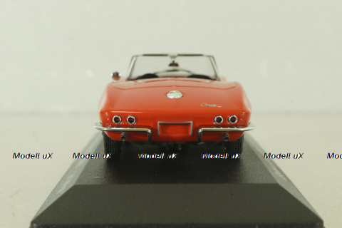 Chevrolet Corvette Stingray Convertible 1963, red, 403142833, Minichamps 1:43