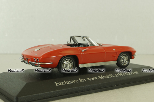 Chevrolet Corvette Stingray Convertible 1963, red, 403142833, Minichamps 1:43