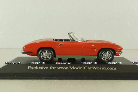 Chevrolet Corvette Stingray Convertible 1963, red, 403142833, Minichamps 1:43