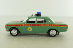 Газ-24 Волга ВАИ (Военная комендатура) 1980, зеленый, Автомобиль на службе №35 1:43