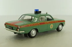 Газ-24 Волга ВАИ (Военная комендатура) 1980, зеленый, Автомобиль на службе №35 1:43