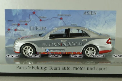 Mercedes E 320 CDI (W211) Rallye Paris-Peking Nr.05 2006, silver/grey, B66962261, Minichamps 1:43