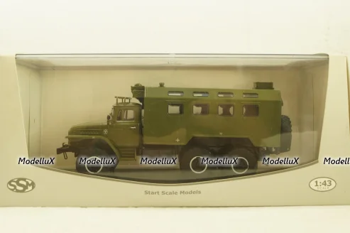 Урал-375, кунг, хаки, SSM1277, SSM 1:43