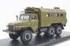 Урал-375, кунг, хаки, SSM1277, SSM 1:43