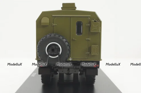 Урал-375, кунг, хаки, SSM1277, SSM 1:43