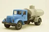 АЦ-8-200 Маз-200, топливозоправщик, син/сер,  Автолегенды СССР, Грузовики, Конверсии 1:43