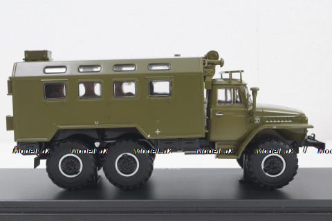 Урал-375, кунг, хаки, SSM1277, SSM 1:43