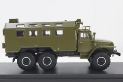 Урал-375, кунг, хаки, SSM1277, SSM 1:43