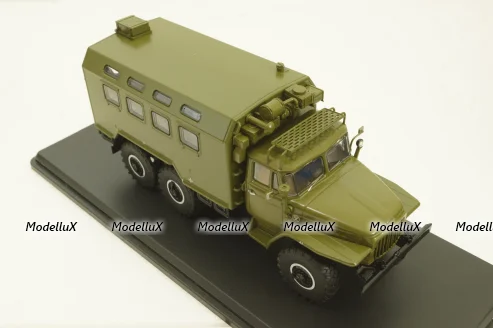 Урал-375, кунг, хаки, SSM1277, SSM 1:43