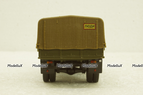 Газ-3308 бортовой с тентом, хаки, Наши Грузовики №21, Конверсии 1:43