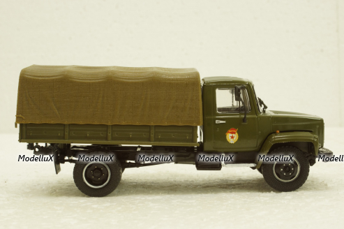 Газ-3308 бортовой с тентом, хаки, Наши Грузовики №21, Конверсии 1:43