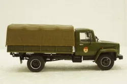Газ-3308 бортовой с тентом, хаки, Наши Грузовики №21, Конверсии 1:43