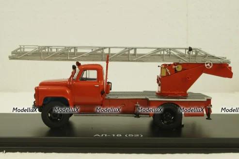 Газ-52 АЛ-18, пожарная автолестница, SSM1496, SSM 1:43