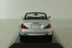 Mercedes SL 500 cabriolet (R230) 2001, silver, B66961924, Minichamps 1:43