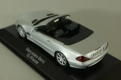 Mercedes SL 500 cabriolet (R230) 2001, silver, B66961924, Minichamps 1:43
