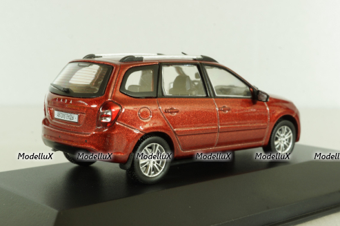 Ваз-2194, Lada Granta 2 SW 2018, red, Автолегенды №24, Deagostini 1:43