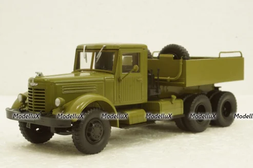 ЯАЗ-210Г, хаки, Легендарные Грузовики СССР №40, Modimio 1:43 С Журналом!