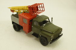 Газ-52 ТВГ-15 (52), хаки/красный/серый, АвтоИстория 1:43