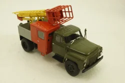Газ-52 ТВГ-15 (52), хаки/красный/серый, АвтоИстория 1:43
