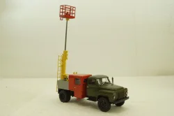 Газ-52 ТВГ-15 (52), хаки/красный/серый, АвтоИстория 1:43