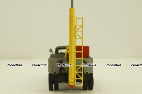 Газ-52 ТВГ-15 (52), хаки/красный/серый, АвтоИстория 1:43